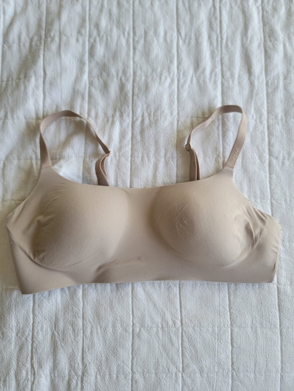 LAST CHANCE Aerie Smoothez Nude Bra Size Large